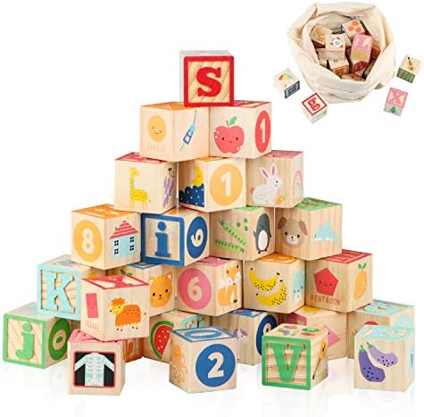 Joqutoys ABC Stacking Blocks for Toddlers 26 PCS