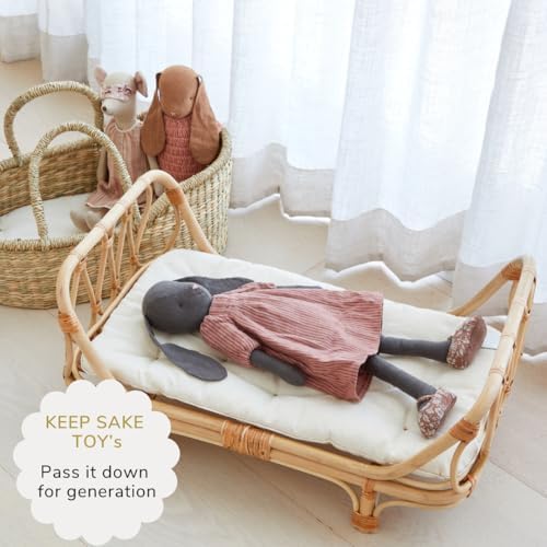 Premium Baby Doll Bassinet - Handmade Seagrass Carrier 1