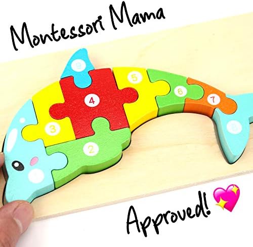 Montessori Mama Wooden Toddler Puzzles 2-4 Years Old