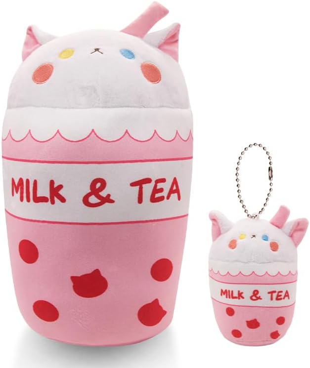 Cekalue 137 Inch Boba Milk Tea Plush Toy