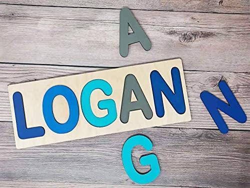 Fasciino Handmade Wooden Name Puzzle with Engraving 1