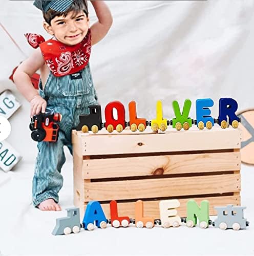 KIDZCO Name Puzzle Trains - Educational Toy for Kids 1-6 Years