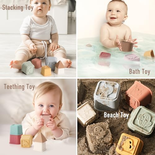 YIVEKO Baby Stacking Cups Toy 8 Pcs Set