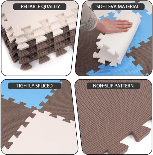 BalanceFrom Puzzle Play Mat Set - 36 Tiles Non-Slip Thick