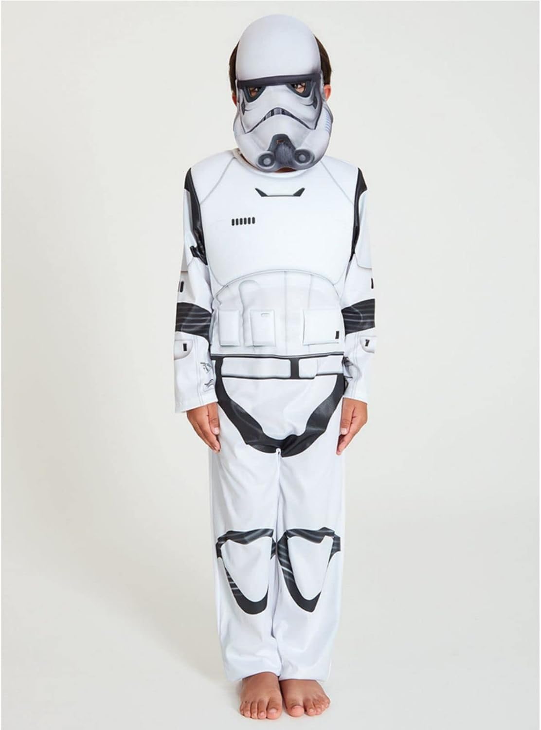 Storm Trooper Kids Costume Jumpsuit Helmet Set