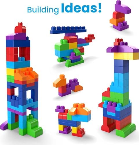 Mega Bloks First Builders 80-Piece Block Set Blue Ages 1