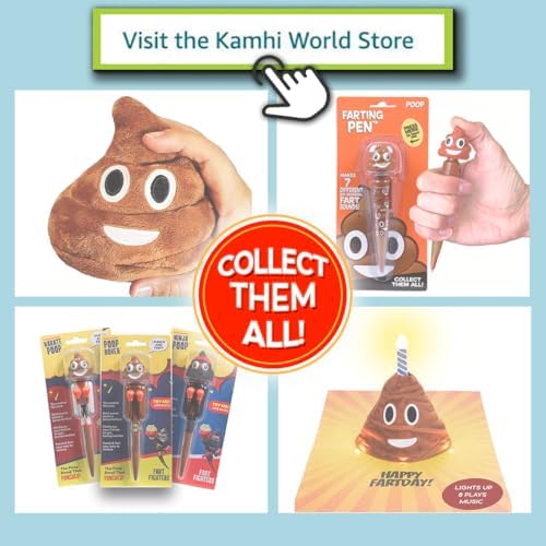 Kamhi World Funny Plush Poop Toy with Fart Sounds