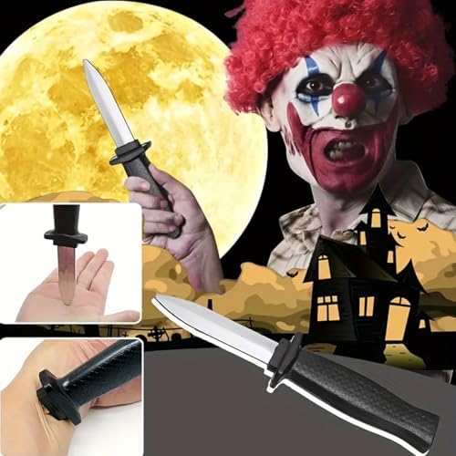 GUDVES Retractable Plastic Knife Prop 3 PCS Set