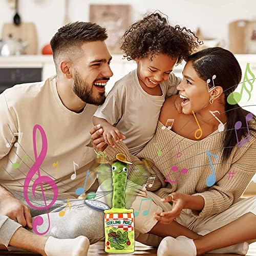 Yodeling Pickle Toy - Rechargeable Talking Plush Gag Gift for All Ages
