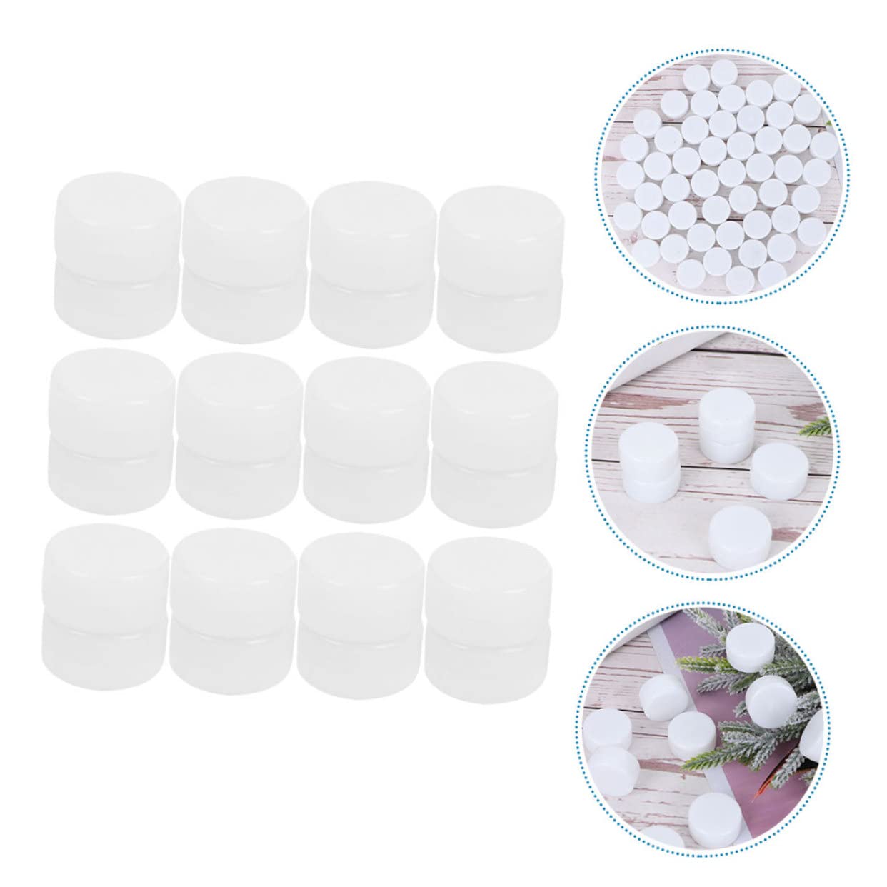SUPVOX 50Pcs Plastic Rattle Box Insert for DIY Noise Makers 1
