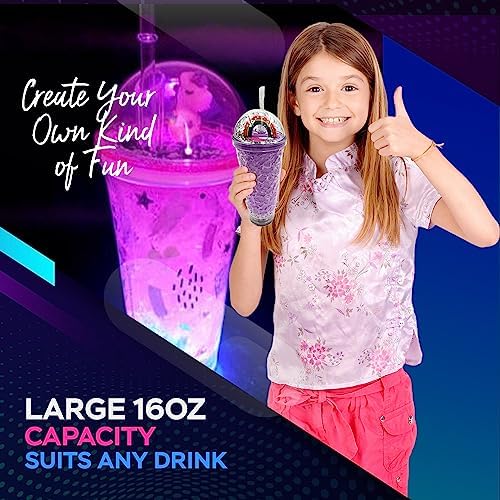 Unicorn LED Light Up Cups with Straw - 16oz Tumbler 1