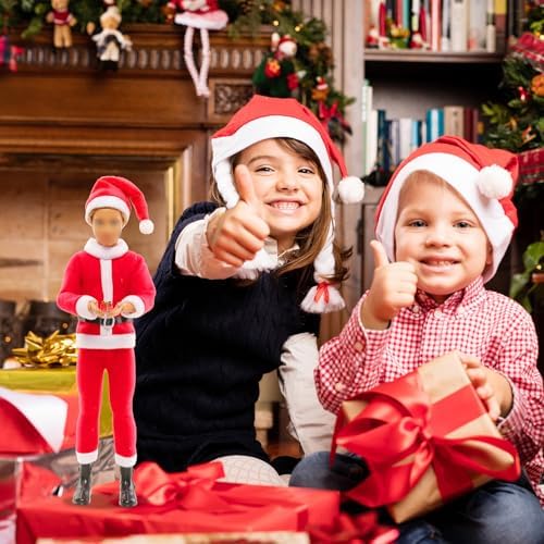 Miunana 12 Inch Boy Christmas Doll Outfit 17 PCS