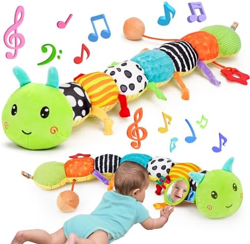Melodyinn Baby Sensory Caterpillar Toy 0-6 Months