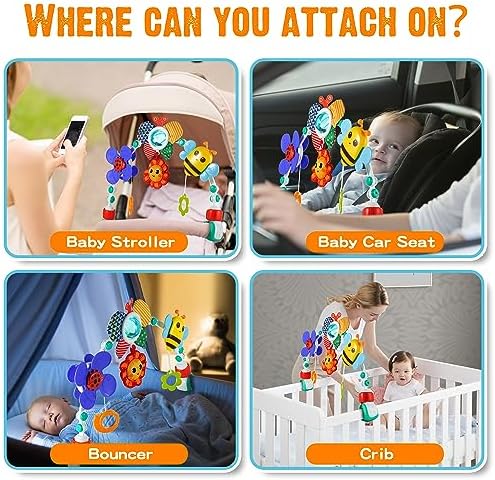 Adjustable Stroller Arch Toy for Baby Sensory Development