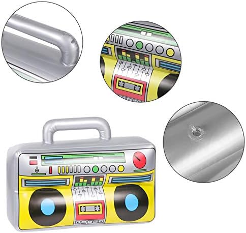 2PCS Inflatable Boombox Phone for 80s 90s Party Decor