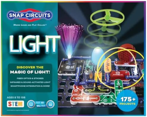 Snap Circuits Light Kit 175 STEM Projects Educational Toy for Kids 8