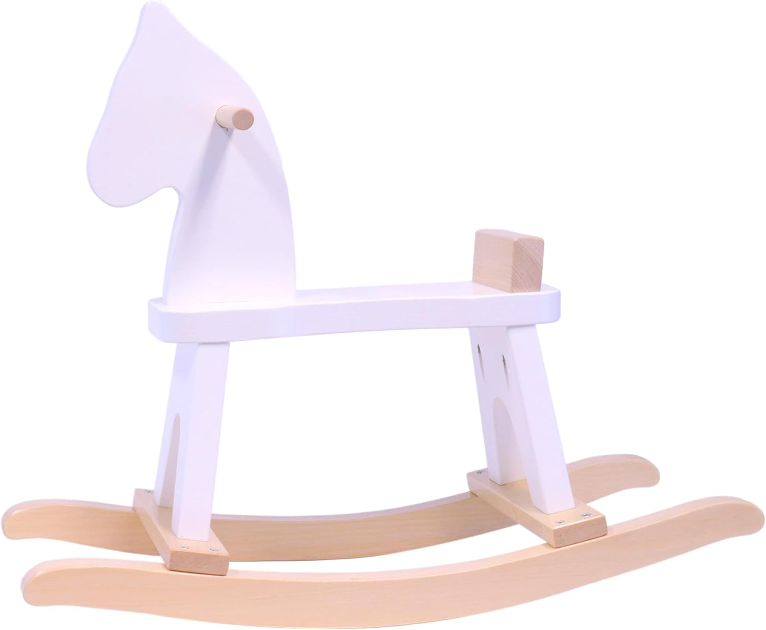 AmishToyBoxcom Wooden Rocking Horse Toddler Ride-On Toy