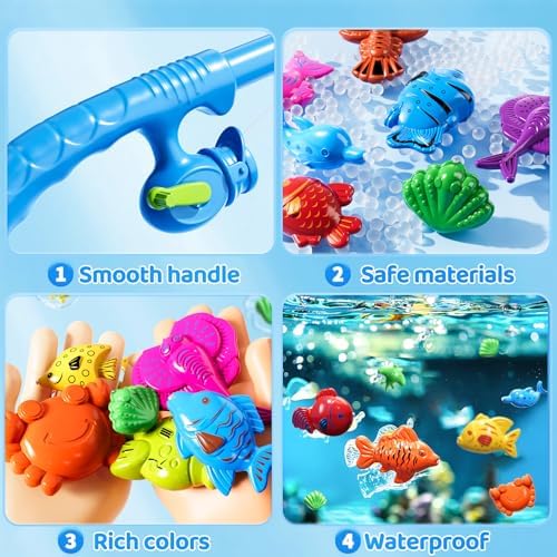 Magnetic Fishing Game for Kids 3-8 Years Old
