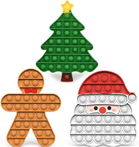 Amplelife Christmas Pop Fidget Toys - Santa Gingerbread Man