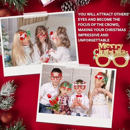 Kanayu 80 Pair Christmas Fun Glasses for Kids