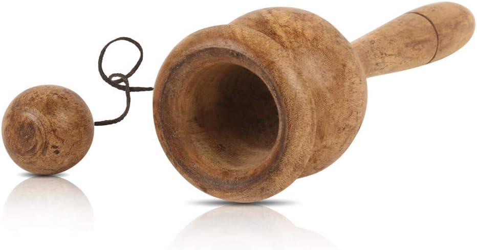 The Great Indian Bazaar Classic Wooden Cup Ball Game Set