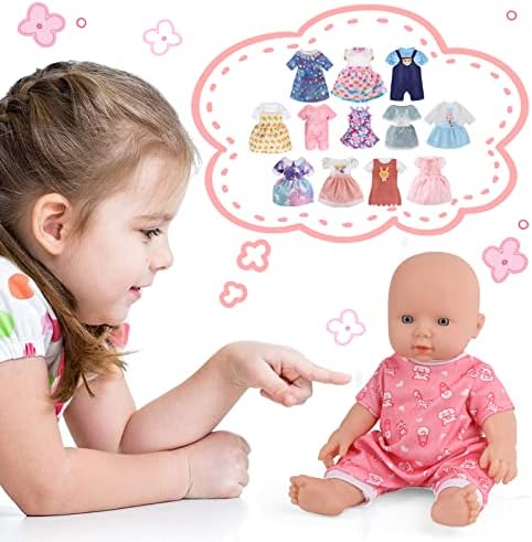 Digabi Girl Doll 12 Sets Outfits Accessories