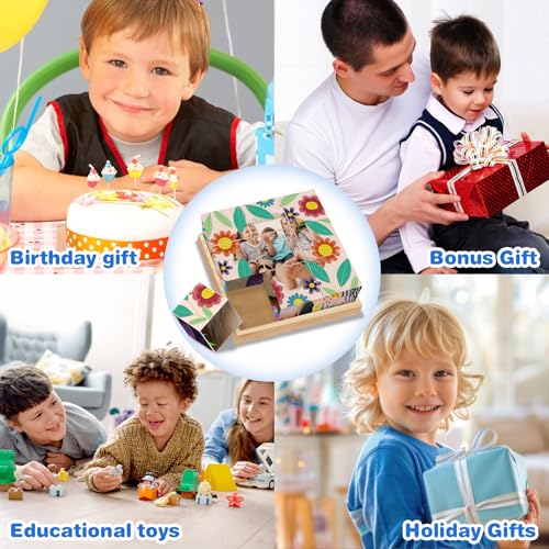 Personalized Wooden Cube Puzzles for Toddlers