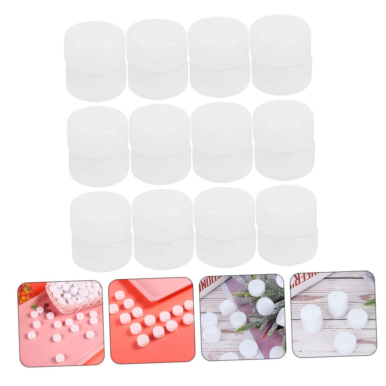 SUPVOX 50Pcs Plastic Rattle Box Insert for DIY Noise Makers 1