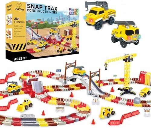 USA Toyz Snap Trax Race Tracks STEM Toy Set