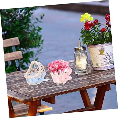 Vaguelly 6pcs Mini Wicker Baskets for Dollhouse Decor 1