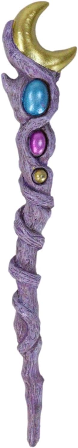 Ebros Magic Wand - Celestial Moon Stone Decor