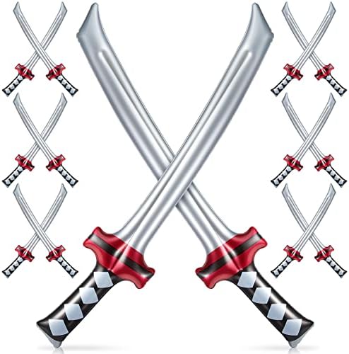 Deekin 24 Pcs Inflatable Ninja Samurai Sword Toy 1