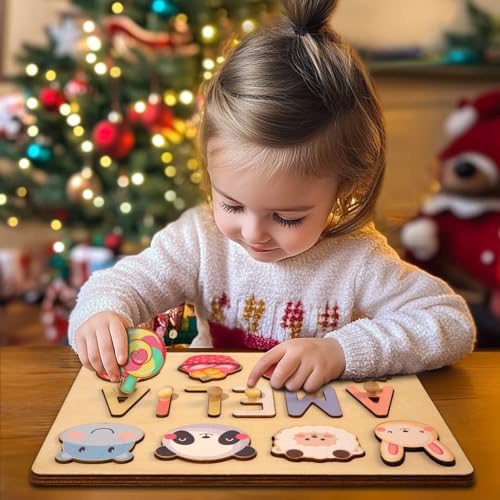 Custom Wooden Name Puzzle for Kids - Montessori Toy