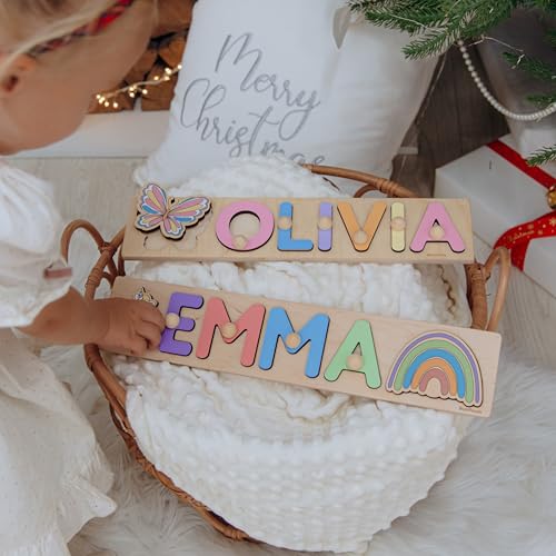 Personalized Wooden Name Puzzle Montessori Toy 1