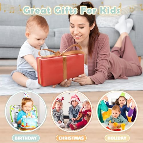 Vanplay Montessori Wooden Musical Instruments for Toddlers 1-3
