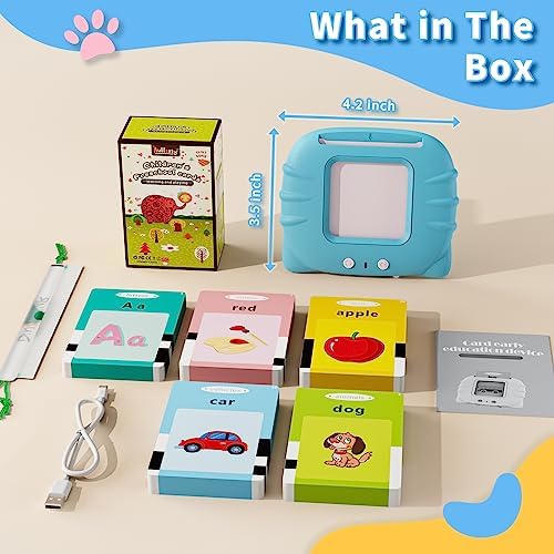 Aullsaty Talking Flash Cards for Toddlers 1-6 Years