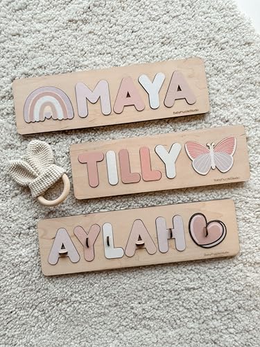 Personalized Baby Name Puzzle With Pegs