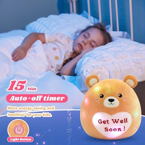 12 Glow Teddy Bear Plush Toy Get Well Soon Gift