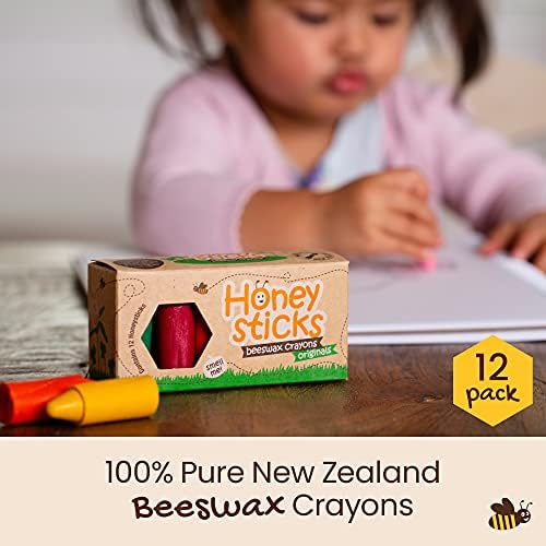 Honeysticks 100 Pure Beeswax Crayons 12 Pack 1