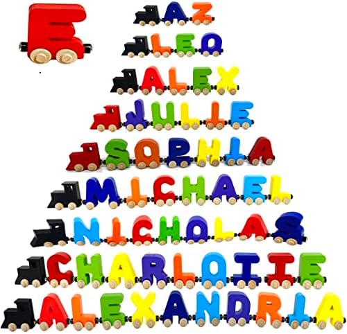 KIDZCO Name Puzzle Trains - Educational Toy for Kids 1-6 Years