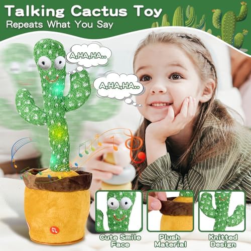 Dancing Talking Cactus Toy with 120 Songs