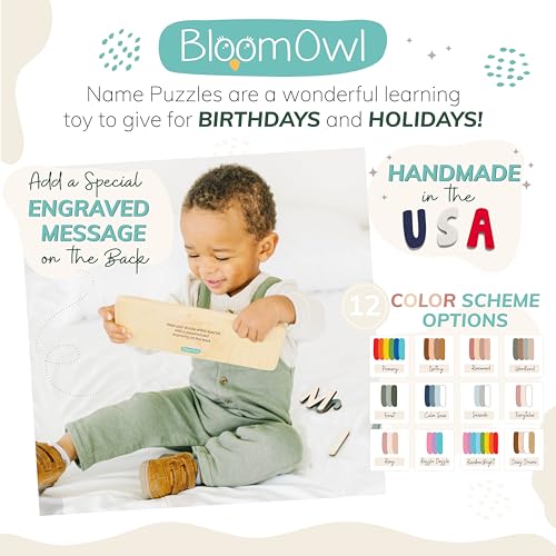 Personalized Wooden Name Puzzle for Kids Handmade in USA