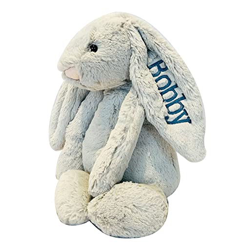 Personalized Embroidered Plush Bunny Toy with Childs Name
