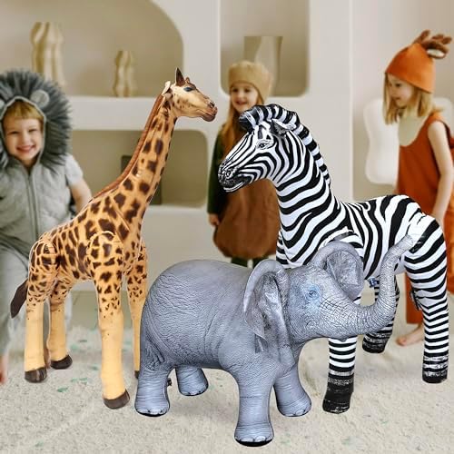 Jet Creations Life on Earth Wildlife Safari Inflatable Bundle 3-PK