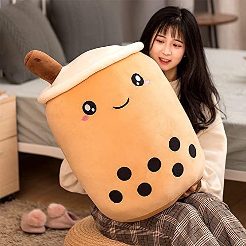 Cute Boba Plush Pillow for Kids Soft Hugging Stuffed Toy