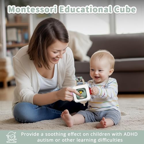 SOCBTNSO Baby Busy Board Cube for 1 Year Old