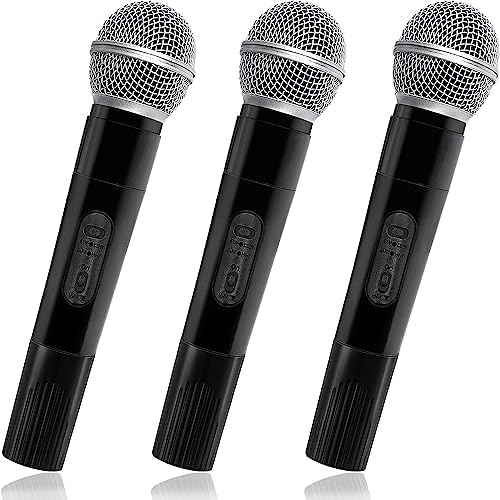 3PCS Fake Microphone Toy for Kids - Halloween Birthday Karaoke Costume Prop