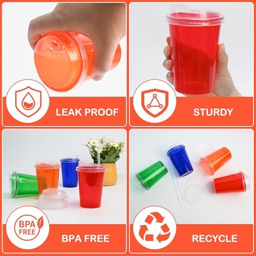 L LIKED 12 Oz Kids Sippy Cups Assorted 20 Count