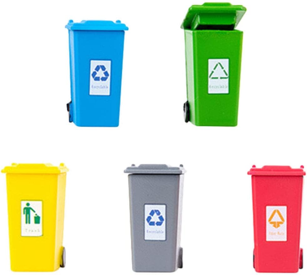 SHINEOFI Miniature Garbage Can 187 Scale Decor