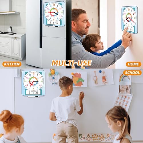 Cute Style 12 Magnetic Writable Teaching Clock